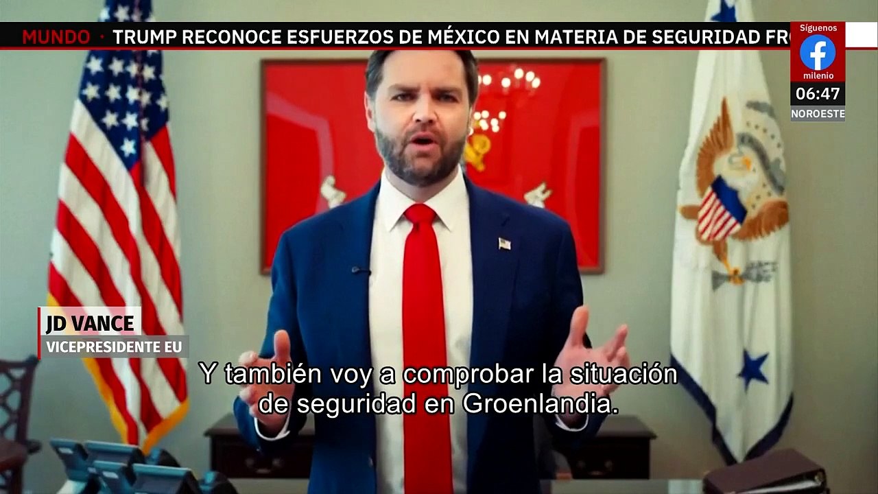 J.D. Vance visitará Groenlandia para "comprobar situación de seguridad"