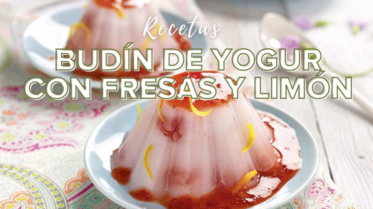 Receta: budín de yogur con fresas y limón