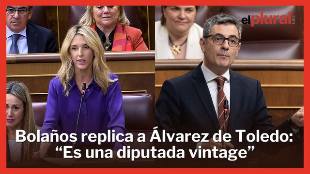 Bolaños retrata a Álvarez de Toledo en el Congreso: Es usted una diputada vintage