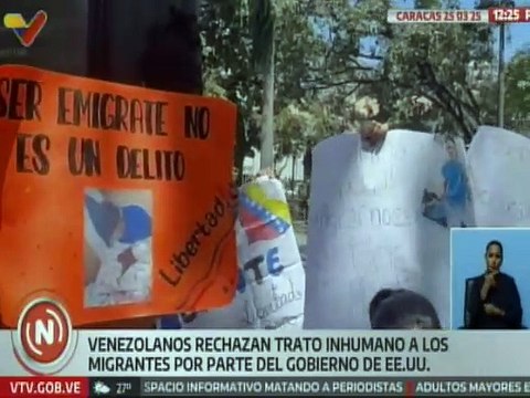 Caracas I Caraqueños manifiestan su rechazo a las acciones del gobierno de El Salvador