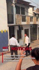 Lo que parecía una competencia de negocios terminó en violencia cuando un trabajador de funeraria Los Ángeles del Sureste lesionó en el rostro a otro empleado con una navaja.