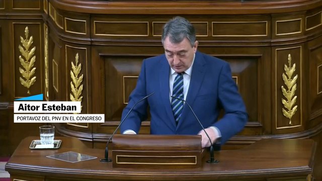 Aitor Esteban se despide del Congreso