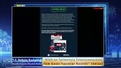 “RTÜK’ün Talimatıyla Televizyonlardaki Tüm Canlı Yayınlar Kesildi” İddiası