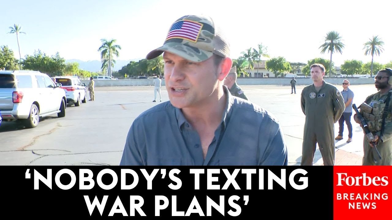 Sec. Pete Hegseth Speaks With Reporters Amid Leaked Signal Chat Scandal, Ignores Reporter Questions