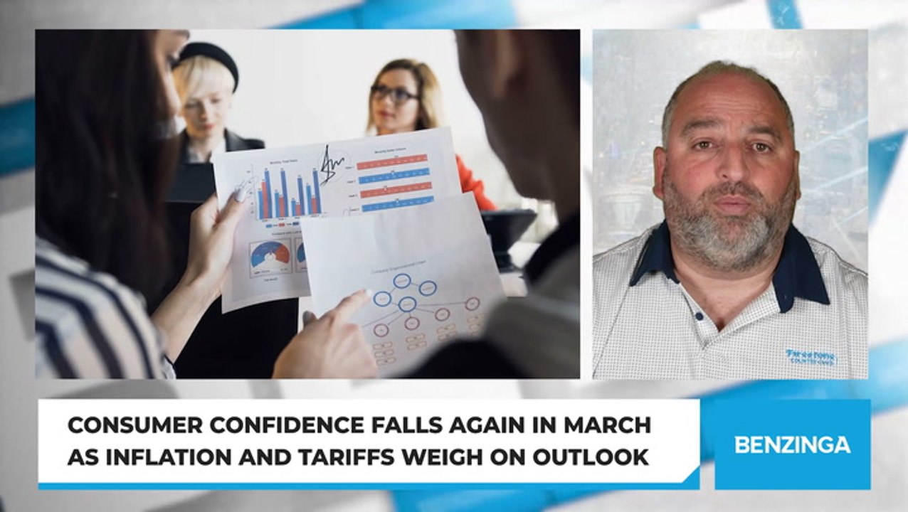 Consumer Confidence Falls Again In March As Inflation And Tariffs Weigh On Outlook