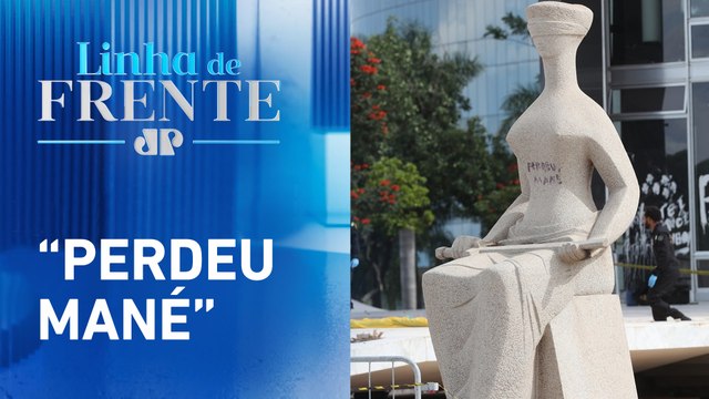 STF pede 14 anos de prisão para mulher que pichou estátua no 8 de Janeiro | LINHA DE FRENTE