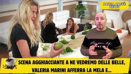 Scena agghiacciante a Ne vedremo delle belle, Valeria Marini afferra la mela e...