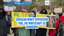 Massenproteste: Erdoğan wirft türkischer Opposition vor, die Wirtschaft zu zerstören