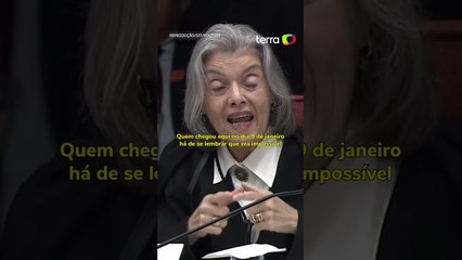 Cármen Lúcia diz que ataques de 8 de janeiro não foram 'festinha de fim de tarde' #shorts