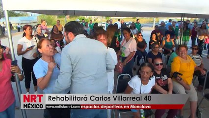 Rehabilitará Carlos Villarreal 40 espacios deportivos en Monclova