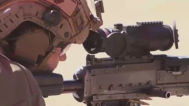 Vice President JD Vance unleashes machine gun fire at Marine Corps Base Quantico