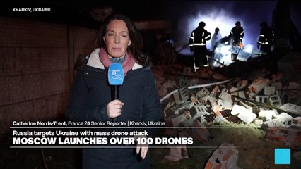 Russia targets Ukraine with mass drone attacks
