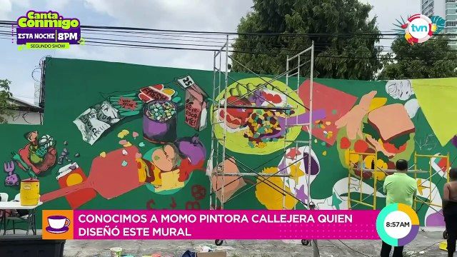 Fuimos a la calle 69 de San Francisco y conocimos a la creadora del bello mural