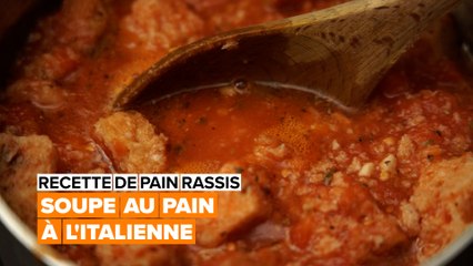 Recette de pain rassis : soupe au pain à l'italienne