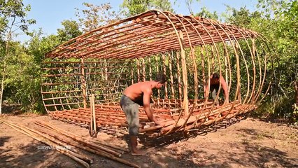 How To Build Most Bamboo Villa With Swimming Pools Inside