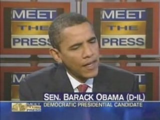 Barack Obama 0n Meet the Press May 04, 2008 pt.1