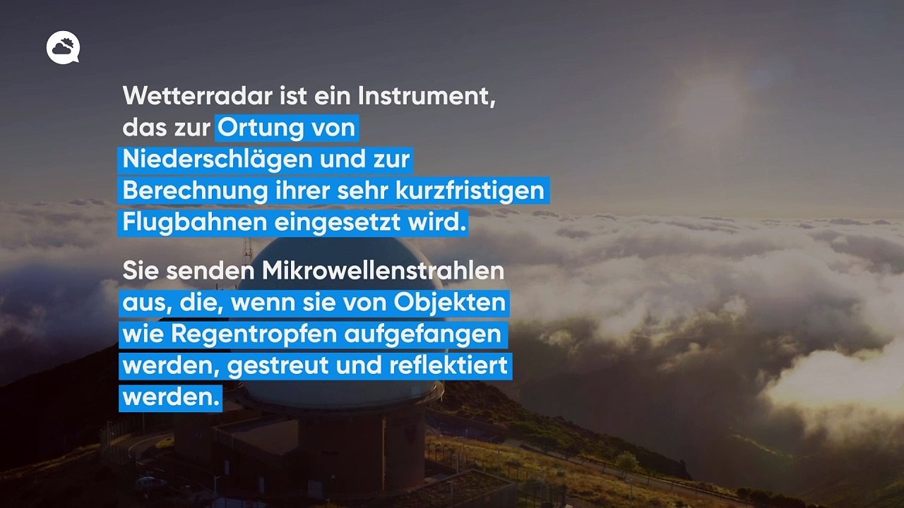 Was ist ein Wetterradar?