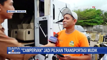 Nyaman dan Praktis, Pemudik Ini Pilih Naik 'Campervan' untuk Mudik