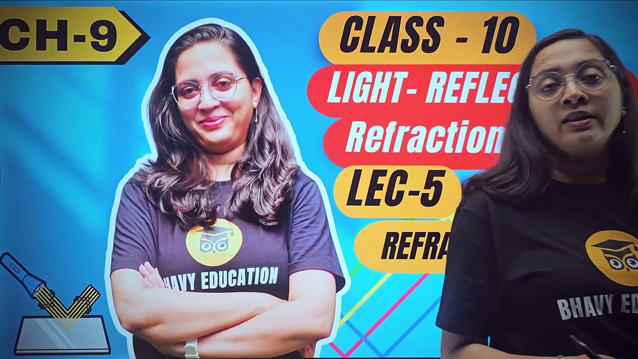 Refraction of light _ Light Reflection and Refraction Class 10 Physics (Part 5)(720P_60FPS)