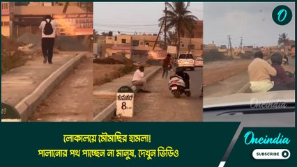 bee attack | লোকালয়ে মৌমাছির হামলা! পালানোর পথ পাচ্ছেন না মানুষ, দেখুন ভিডিও