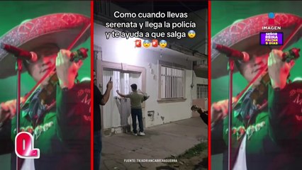 Policías ayudan al romanticismo