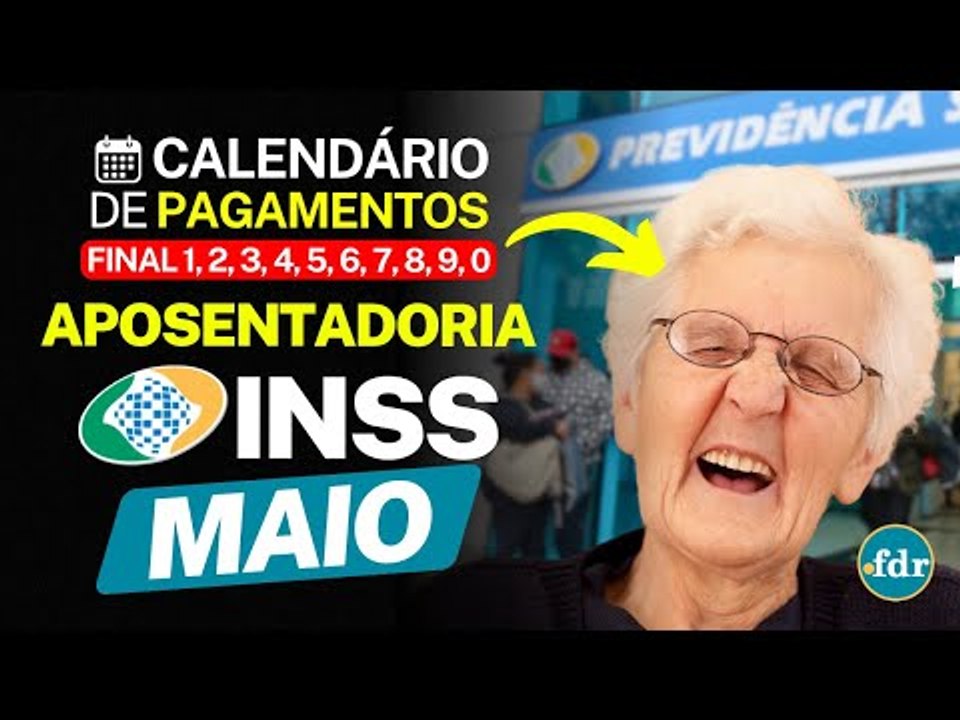 PAGAMENTOS DA APOSENTADORIA EM MAIO: INSS CONFIRMA DATA DA 2º PARCELA DO 13º SALÁRIO