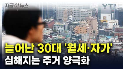 "경제적 여력 없으면..." 30대 초반, 월세·자가 늘어난 이유 [지금이뉴스] / YTN