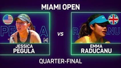 Pegula ends Raducanu revival in Miami quarter-finals