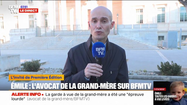 Émile/garde à vue levée: “Je n’imaginais pas d’autre issue que celle-là”, indique l’avocat de la grand-mère