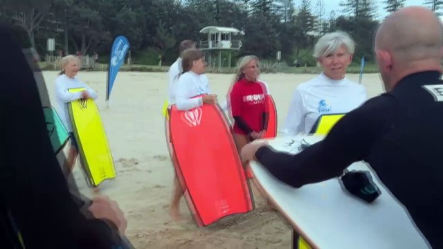 Surfing events across NSW encouraging older people to hit the waves
