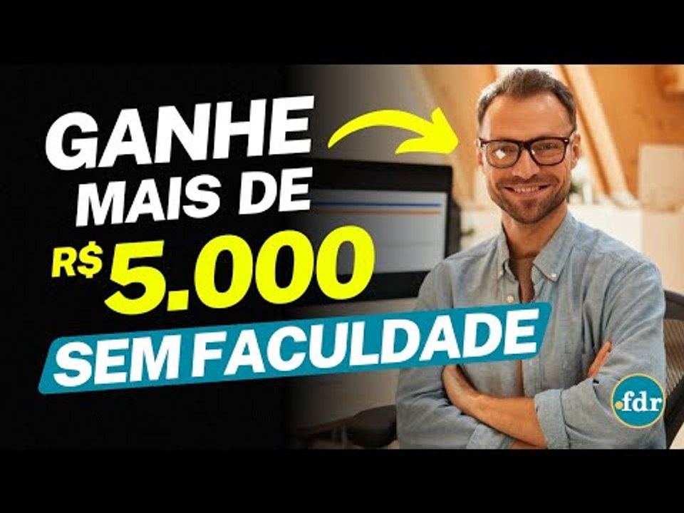 VAGAS DE EMPREGO: 8 PROFISSÕES QUE PAGAM MAIS DE 5 MIL REAIS E NÃO PRECISAM DE FACULDADE
