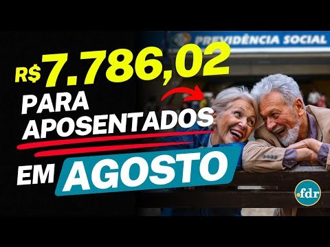 INSS LIBERA PIX DE R$ 7.786,02 PARA APOSENTADOS EM AGOSTO: VEJA AS REGRAS E COMO RECEBER O BENEFÍCIO