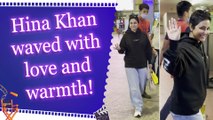 Hina Khan spotted in an all black ensemble at the airport!