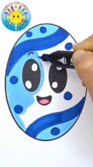 Dibuja un HUEVO de PASCUA con sonrisa !!!!1