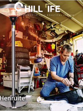 Household Appliance 2100W Infrared Radiation Outdoor Terrace Freestanding Heater Adjustable Electric Infrared Patio Heater