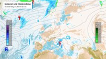 Dauerhochdruck in Mitteleuropa und Deutschland - in Südeuropa dagegen viel Regen!