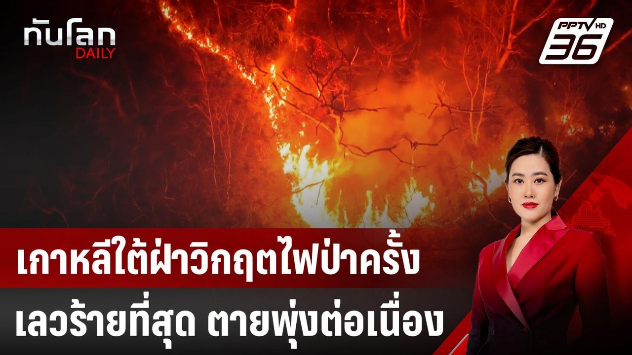 เกาหลีใต้ฝ่าวิกฤตไฟป่าครั้งเลวร้ายที่สุด ตายพุ่...