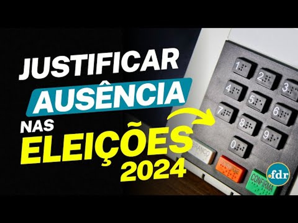 COMO JUSTIFICAR AUSÊNCIA NAS ELEIÇÕES 2024 PELA INTERNET: VEJA AS REGRAS PARA QUEM NÃO VOTOU