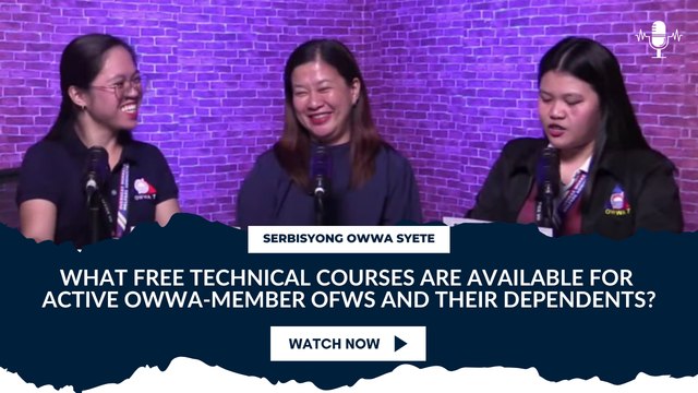 What free technical courses are available for active OWWA-member OFWs and their dependents?