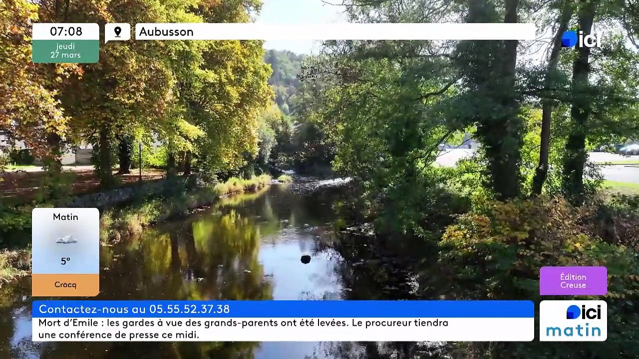 27/03/2025 - ici matin par ici Creuse en vidéo