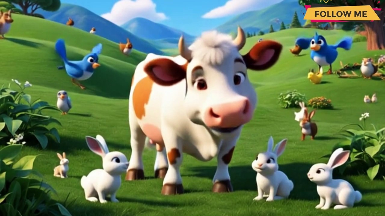 The Bravery of the White Cow Bulbuli | kids fun zone | 3d cartoon story ...