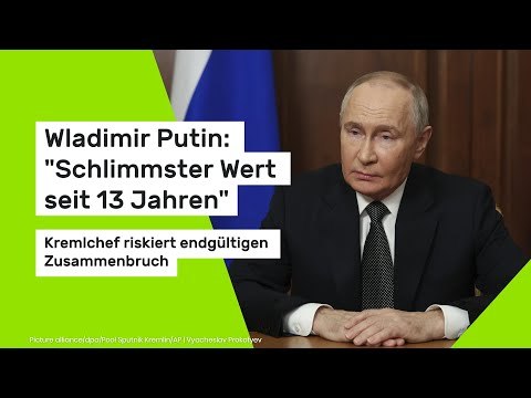 Wladimir Putin: Schlimmster Wert seit 13 Jahren - Kremlchef riskiert endgültigen Zusammenbruch
