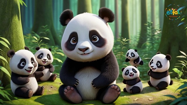 Sevimli Panda Ormanda, çocuk şarkıları, çocuk videoları, çocuk müzikleri, Minik Panda, Etfal Çocuk