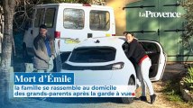 Mort d'Émile, la famille se rassemble au domicile des grands-parents après la garde à vue