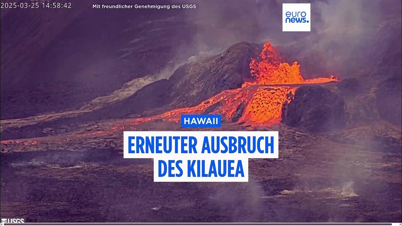 Hawaii: Vulkan Kilauea spuckt wieder Lava