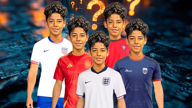 Las opciones del hijo de Cristiano: tiene cinco selecciones para elegir
