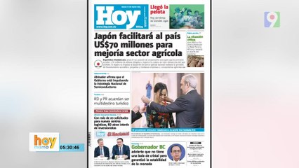 Titulares prensa dominicana jueves 27 de marzo  2025 | Hoy Mismo