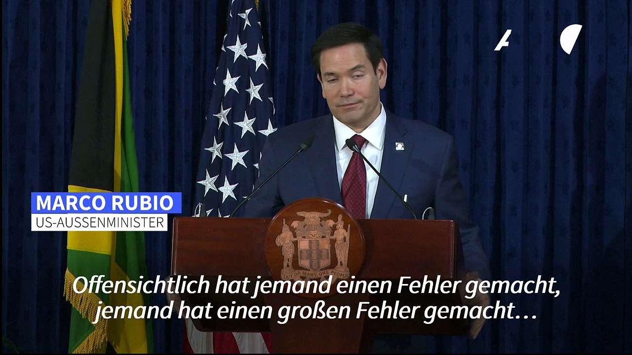 Journalist in Chatgruppe: Rubio spricht von 'großem Fehler'