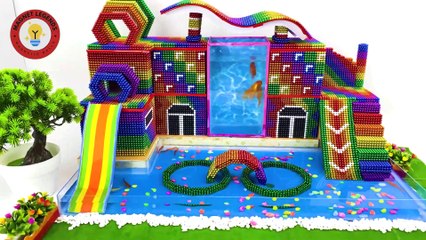 AMAZING! Build a modern 2-story villa with magnetic balls