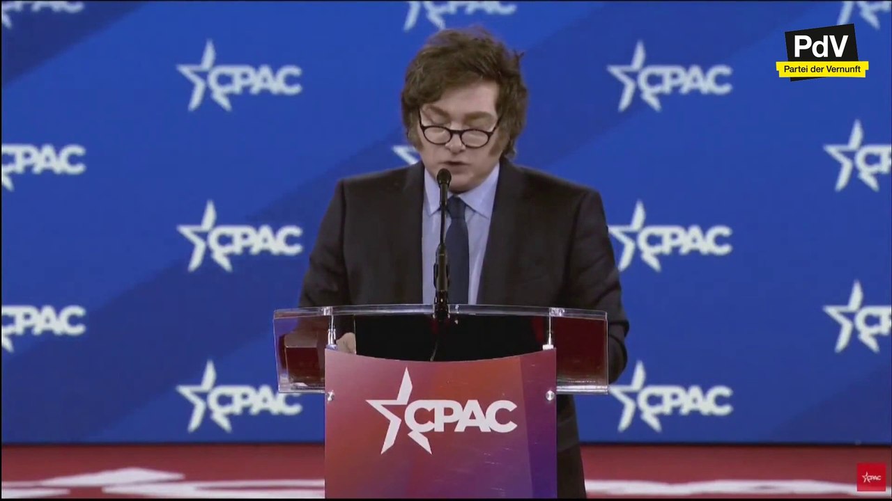 Argentiniens Präsident Javier Milei bringt Feuer ins CPAC 2025   Rede, die man gesehen haben muss
